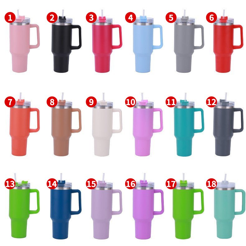 Custom double wall insulated coffee mug cup 40oz 40 oz Adventure tumbler thermal mug stainless steel insulated mug
