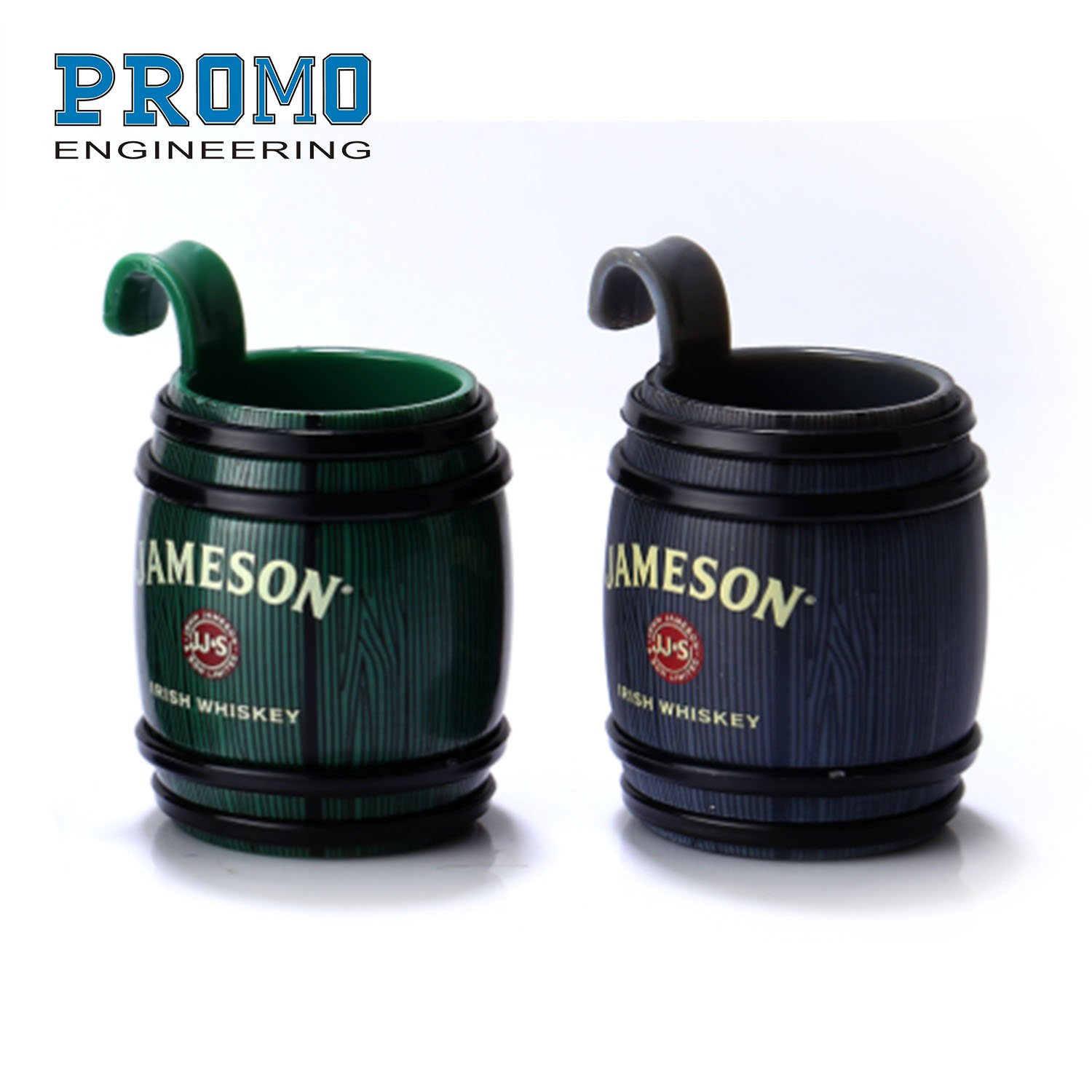 2023 hot sale reusable coffee tea cups hitch hanging on glasses plastic cup plastic 25ml barrel shot glass Plastic beer mug