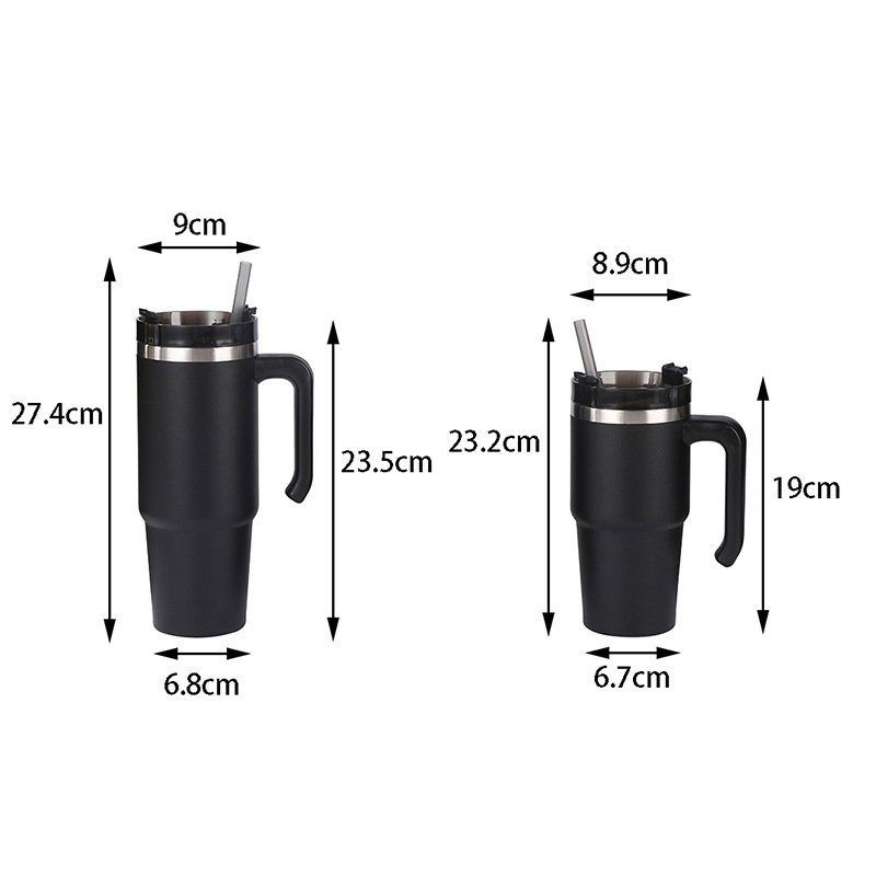 Portable Double Wall Stainless Steel Beer Mugs with Handle New Vacuum Insulated Office Cups for Coffee Back to School Essential