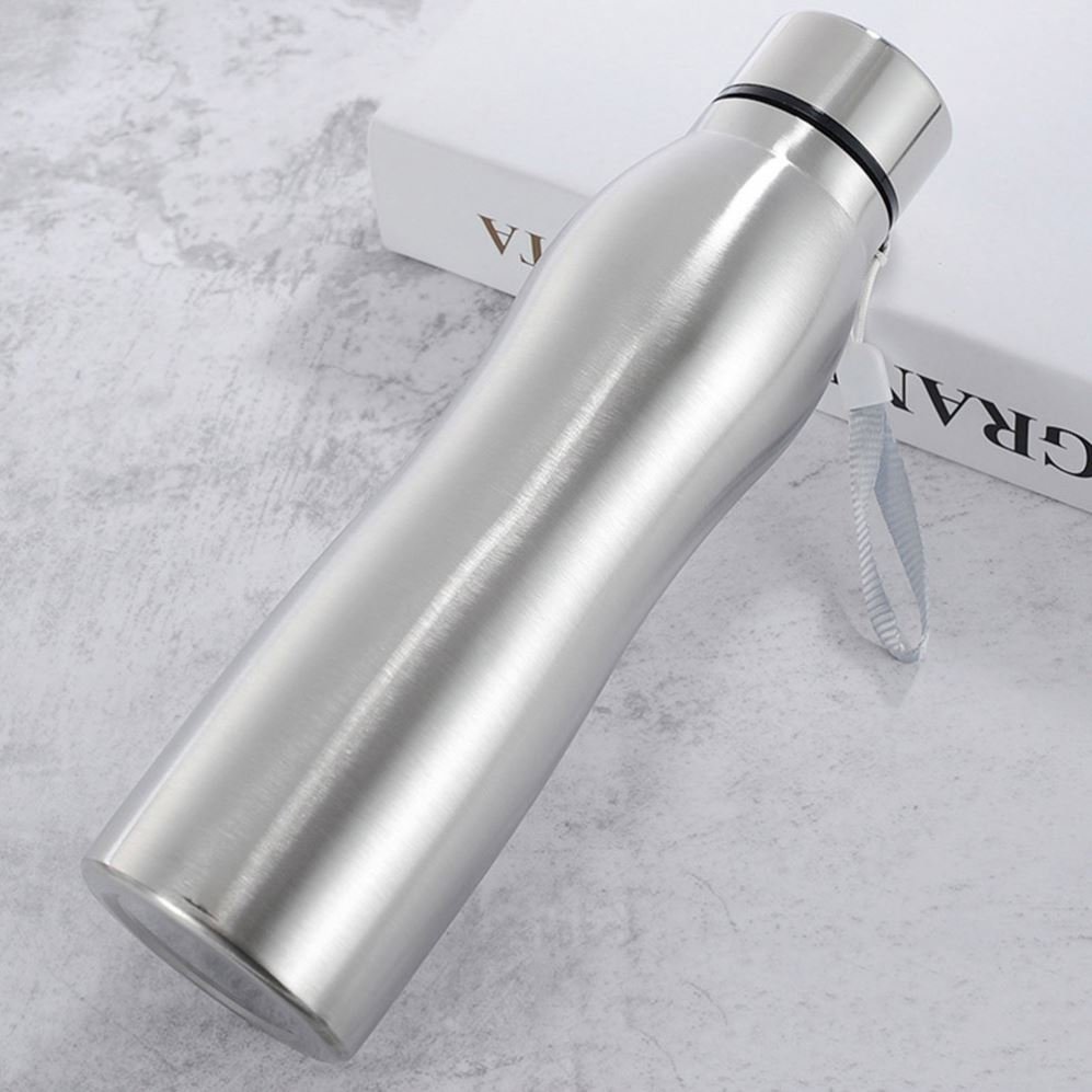 750ml Portable Single Wall Stainless Steel Water Bottle Outdoor Sports Drink Cup Preservation Metal Cola Drink Bottle