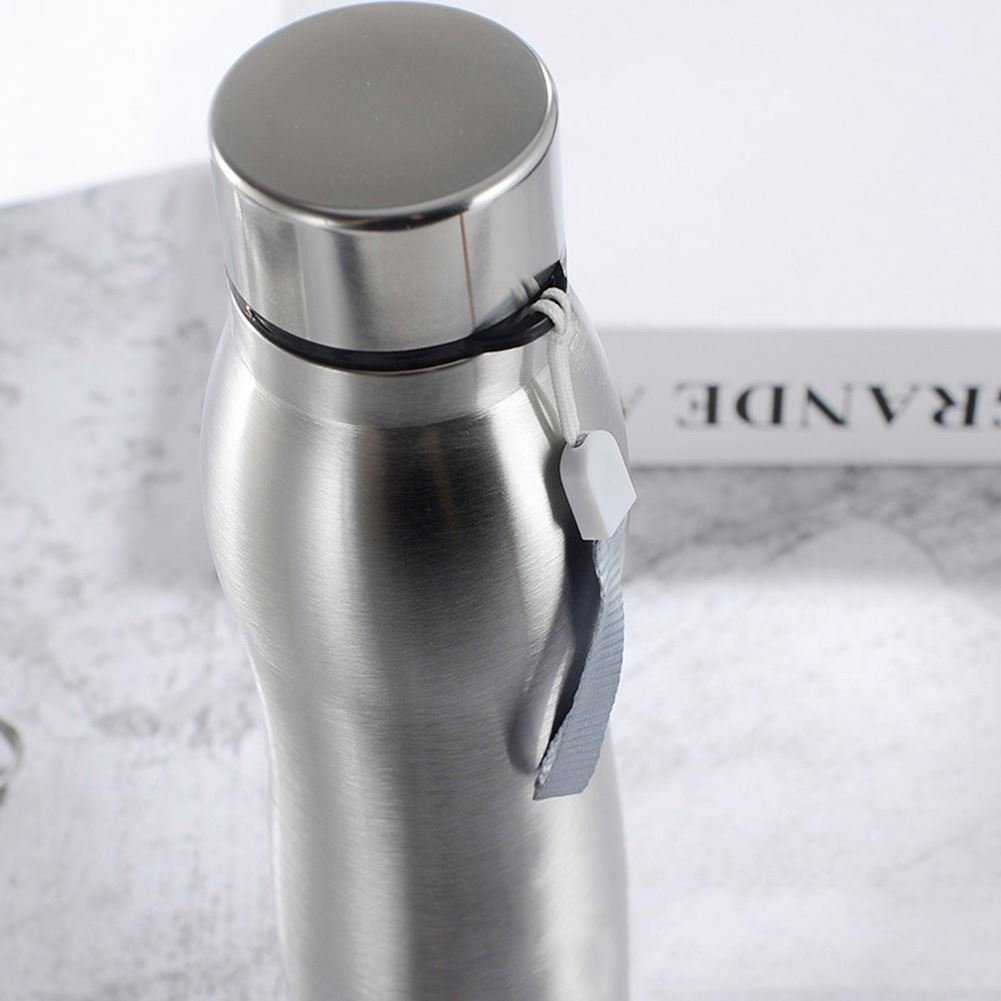 750ml Portable Single Wall Stainless Steel Water Bottle Outdoor Sports Drink Cup Preservation Metal Cola Drink Bottle