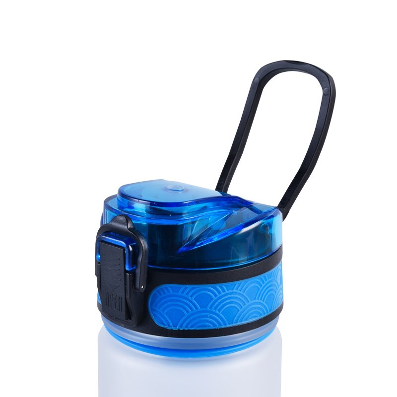 1 Liter Plastic Carton Tritan Gradient Color Motivational Plastic Water Bottle With Fruit Infuser