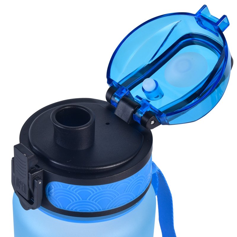1 Liter Plastic Carton Tritan Gradient Color Motivational Plastic Water Bottle With Fruit Infuser