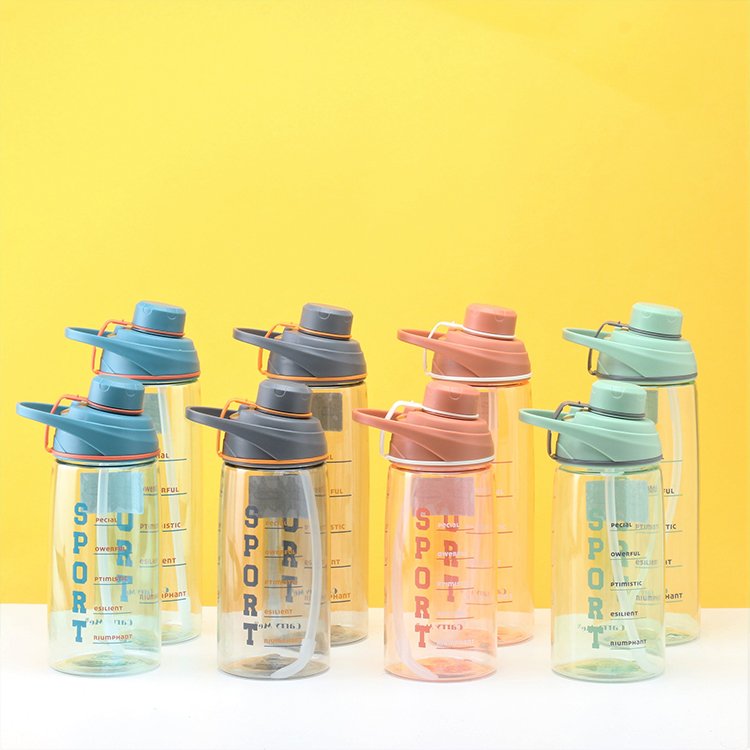 Large Water Bottle With Straw Tritan BPA Free 600ML Kids Sports Gym Insulated Wholesale Customize Plastic Bottles for drinks