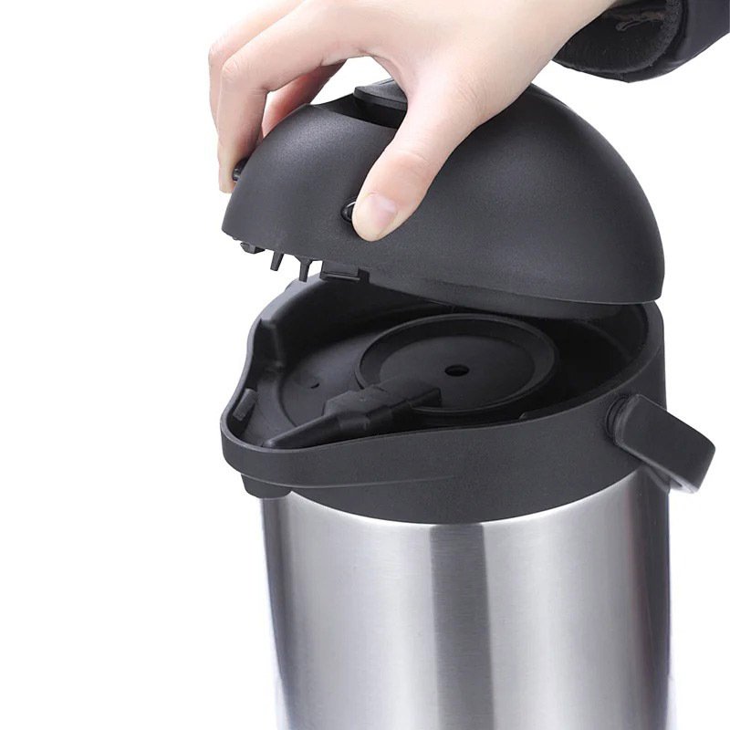 High Quality Modern Stainless Steel Vacuum Flask Pot 3L/4L Large Capacity Insulated Airpot Thermos 12-24 Hours Hot Cold Storage