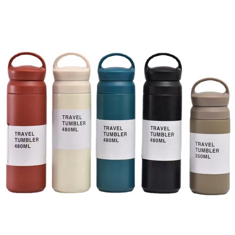 Custom LOGO 350ml 500ml Stainless Steel Water Bottle Harajuku Insulated Coffee Tumbler Thermos Flask Keep Cold and Hot