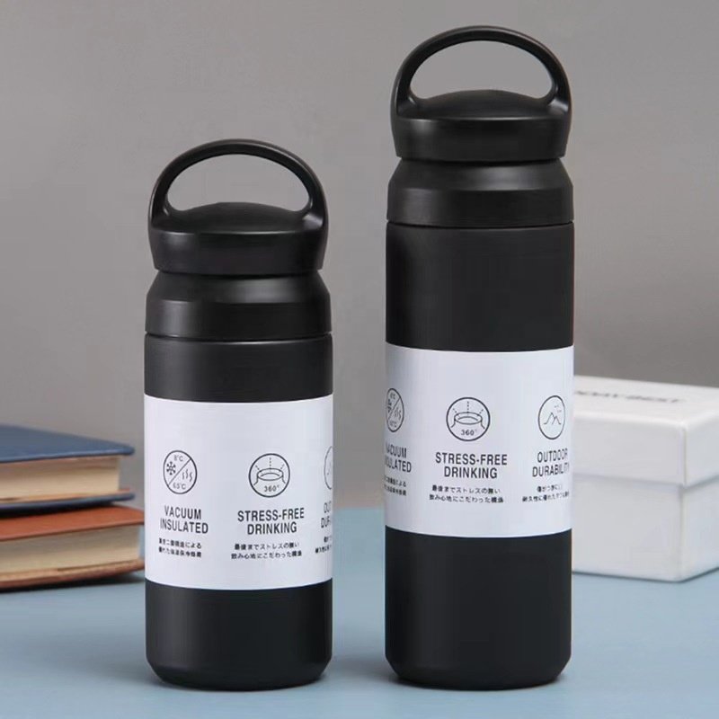 Custom LOGO 350ml 500ml Stainless Steel Water Bottle Harajuku Insulated Coffee Tumbler Thermos Flask Keep Cold and Hot