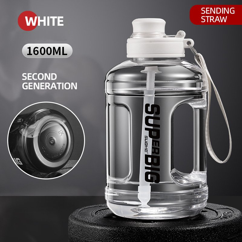 2.6 L Large Capacity Gallon Bottle for Gym Running Outdoor Custom Logo Plastic Sports Water Bottle