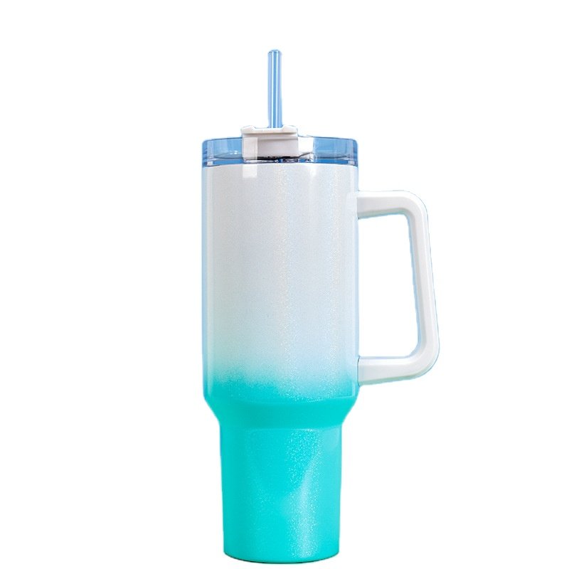 hydroyota Big Discount Metal Double Wall Vacuum Insulated Travel Mugs Straight Car Tumbler With Handle