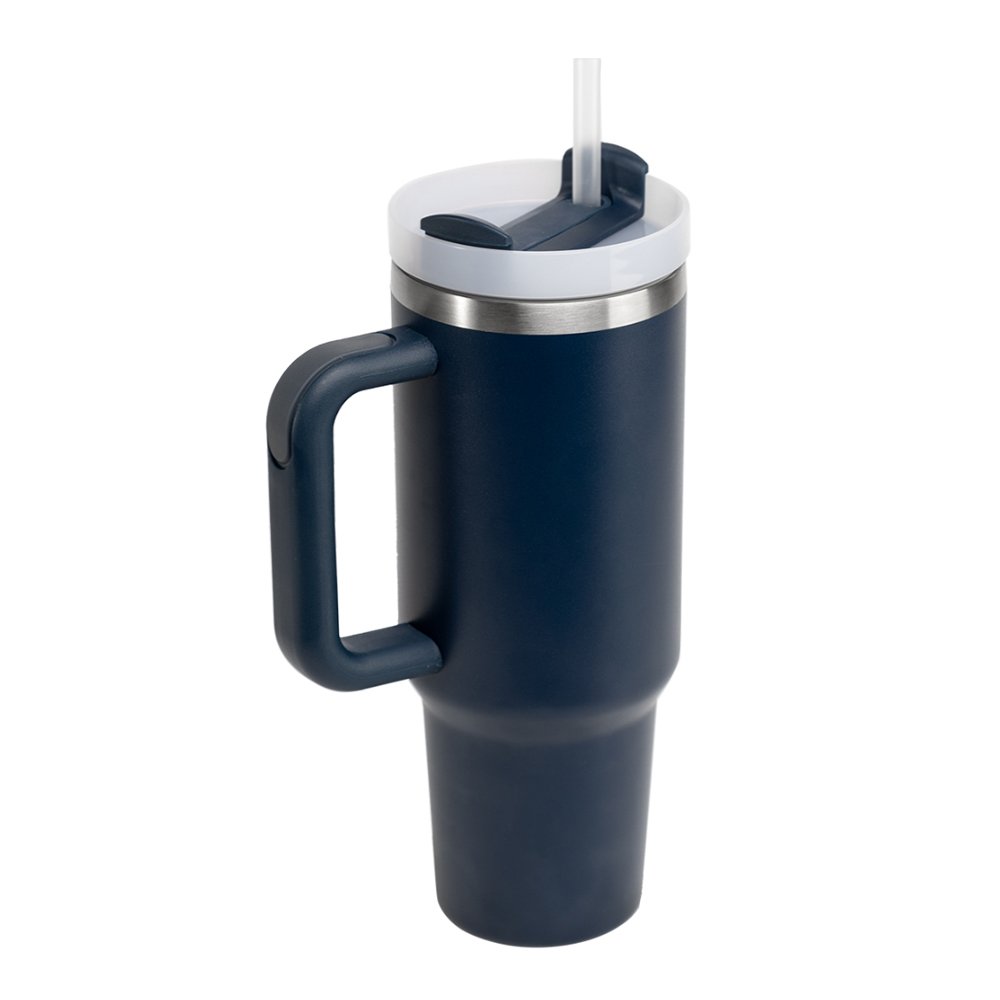 40oz Adventure Reusable Travel Tumbler Thermos Insulated 40oz Coffee Mug Cup with Straw Lid Handle