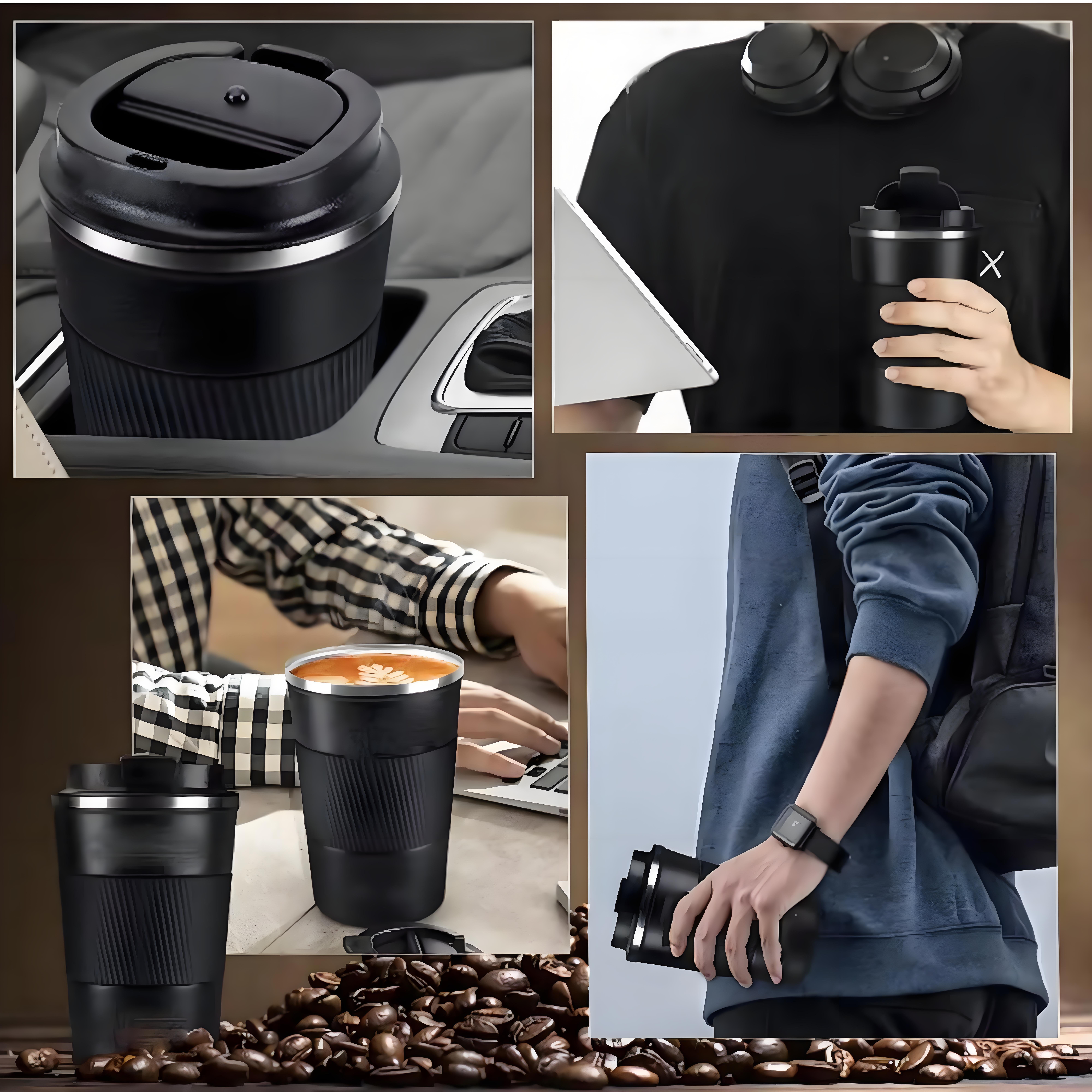 New Double Insulated Tumblers Insulated Coffee Mug Mug Double Wall Stainless Steel Cup With Lid
