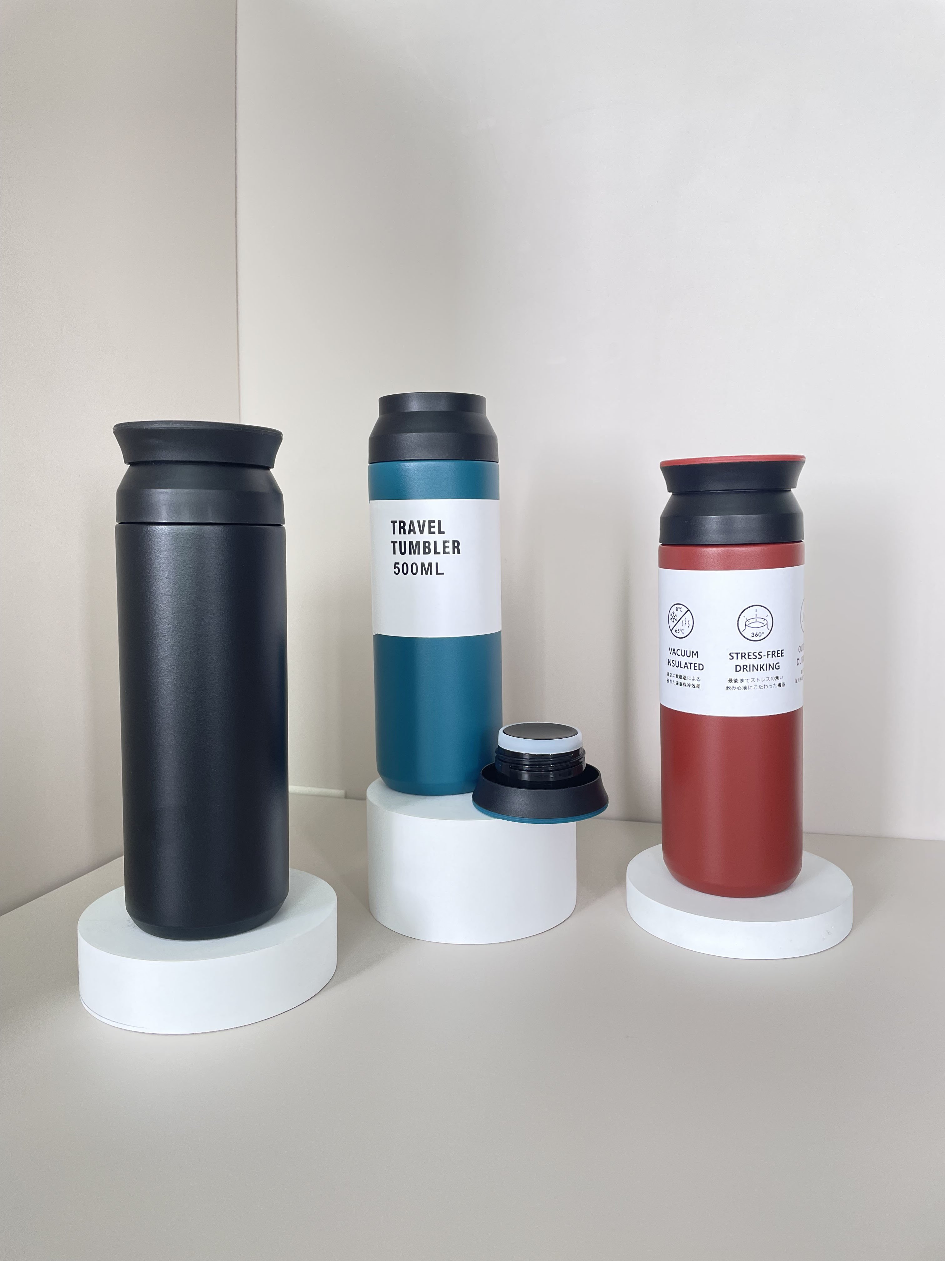 350ml/500ml Customized Smart Water Bottle Stainless Steel Thermo Bottle Portable Sealed Led Digital Display