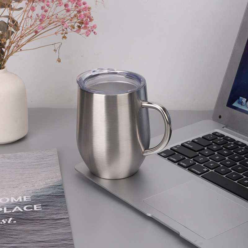 Yeway US Warehouse Sublimation Beer Coffee Blanks 12oz Stainless Steel Double Wall Sublimation Mug With Handle