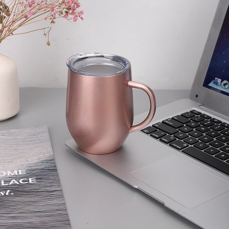 Yeway US Warehouse Sublimation Beer Coffee Blanks 12oz Stainless Steel Double Wall Sublimation Mug With Handle