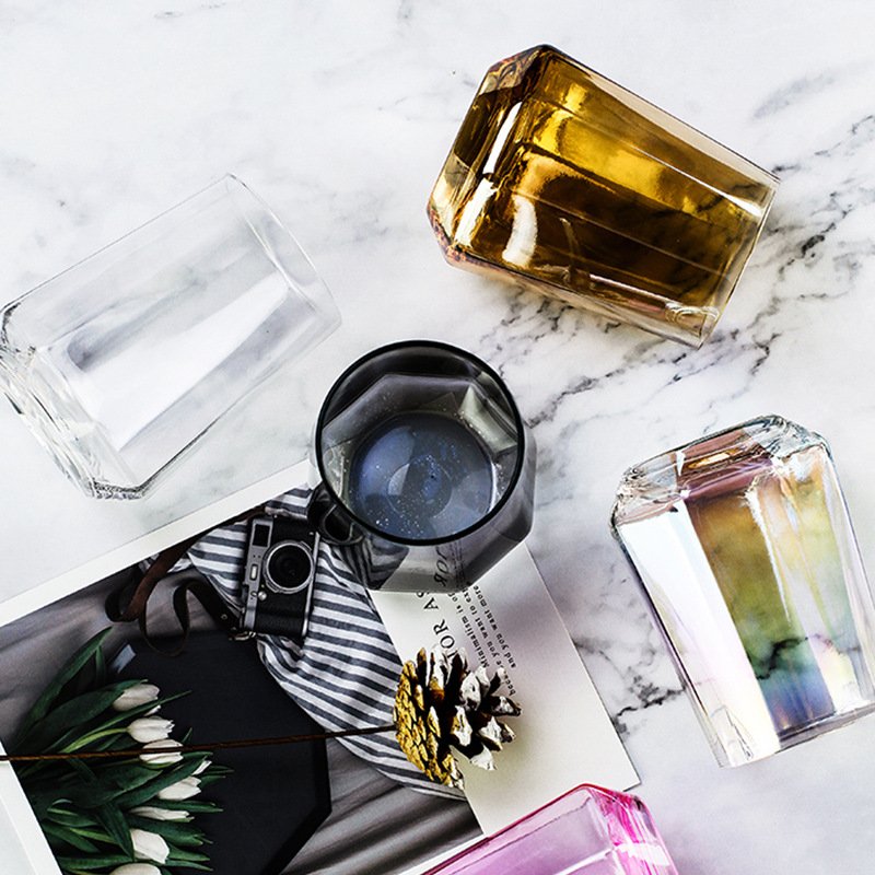 High Quality Heat Resistant Reusable Sublimation Portable Glass Drink Water Mug Transparent Milk Tea Coffee Cup