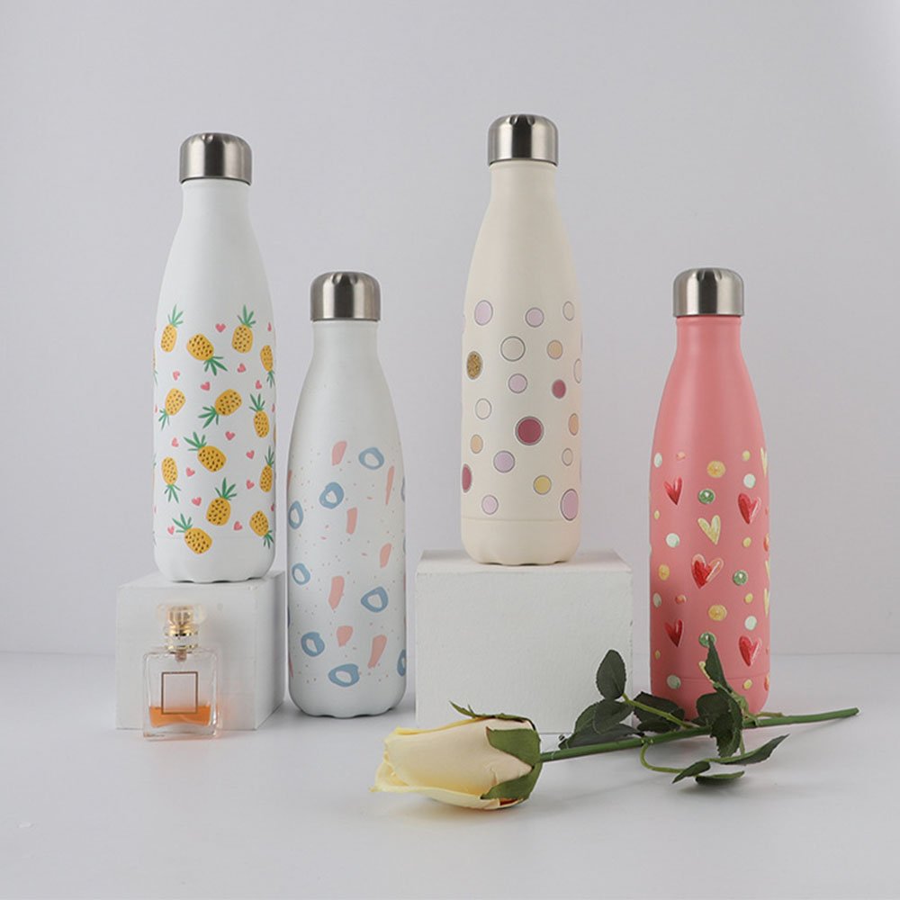 BPA Free Double-wall Stainless Steel Cola Shape Vacuum Flask Thermal Bottle, Custom Logo Portable Leakproof Water Bottles