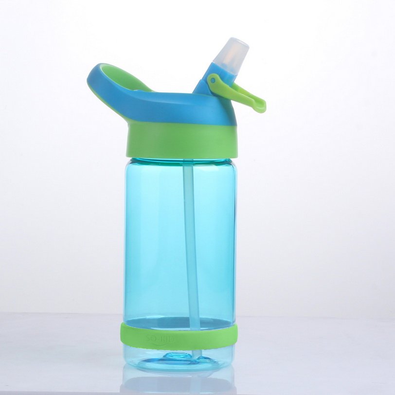 25oz Tritan Silicone Sipper Straw Water Bottle with Button 800ml Sports Drinkware for Adults Handgrip for Gym & Running