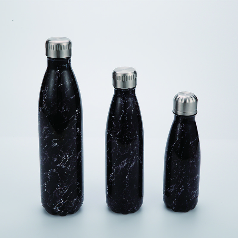 Custom Print 260ml/500ml/750ml Double wall Stainless Steel Vacuum Insulated unique Shaped Sports Water Bottle