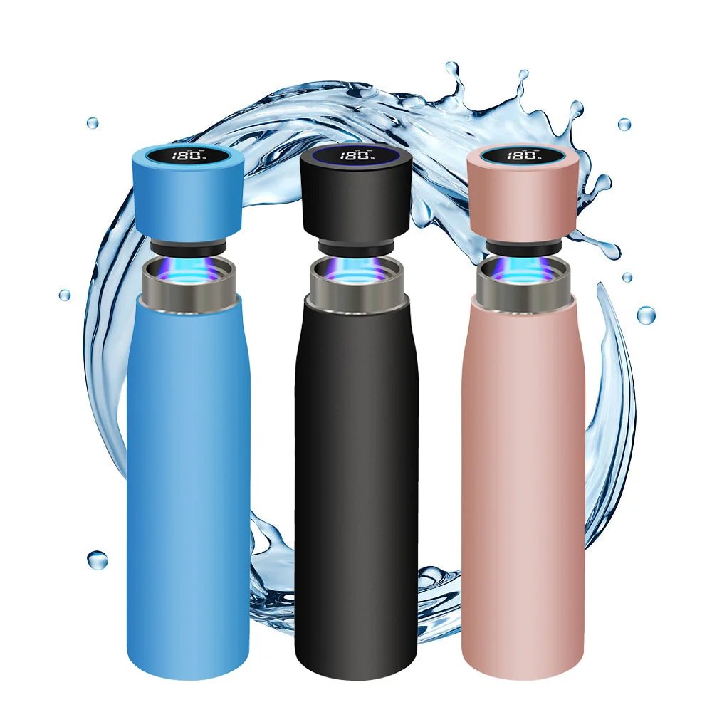 Whosale Eco-friendly BPA Free Double Wall Stainless Steel Smart Led Uv Light Self Cleaning Purifier Water Bottle for gift