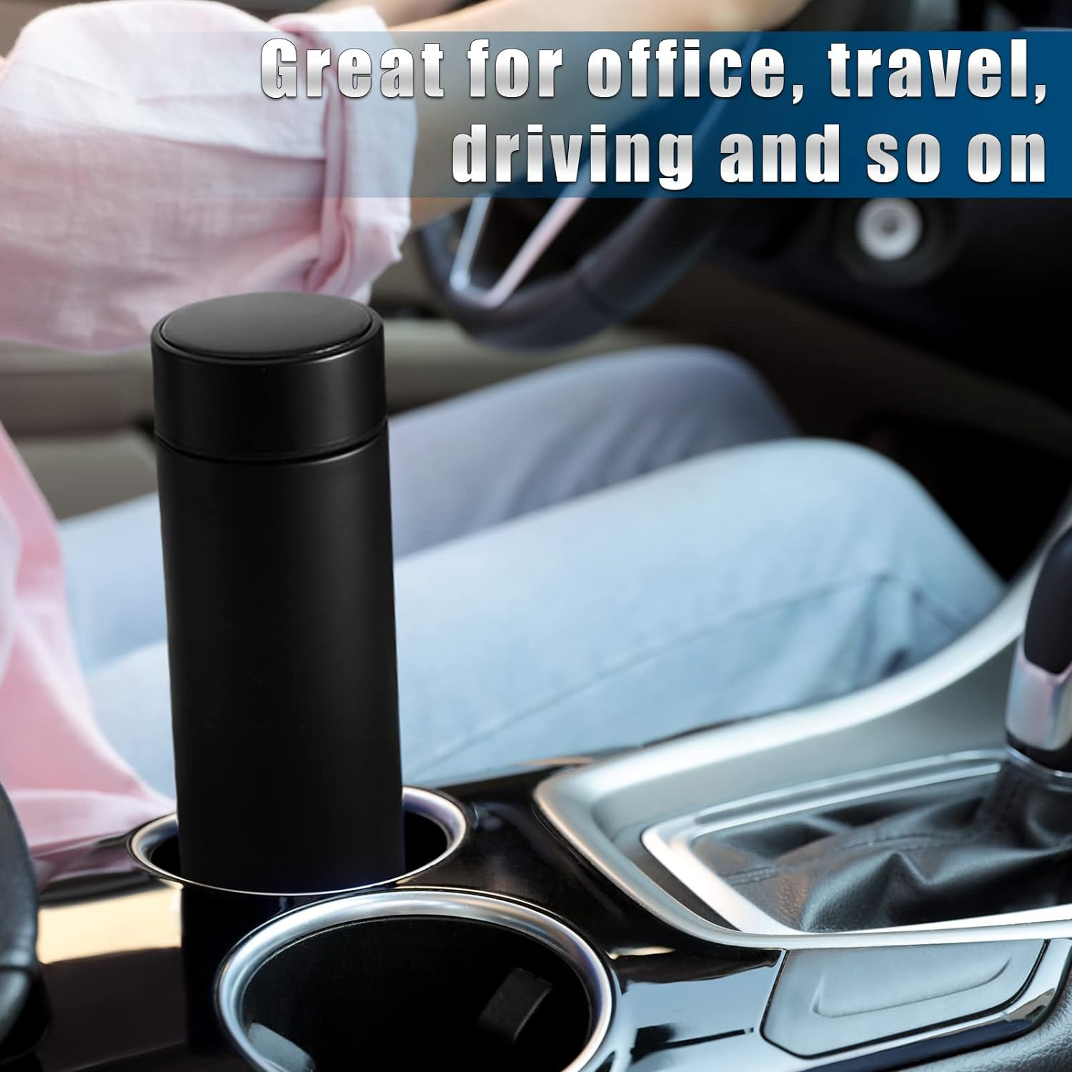500ml Smart Bottle Temperature Led Digital Display Double Wall 304 Stainless Steel Vacuum Water Bottles For Car