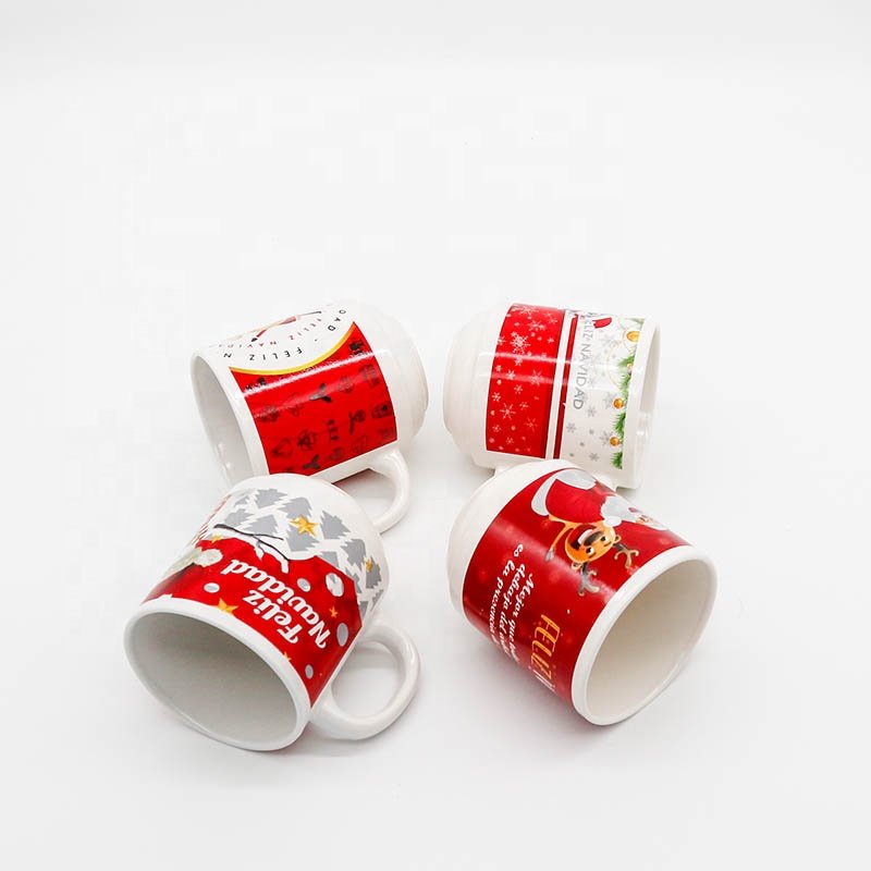 Custom LOGO Christmas Coffee Mugs 11oz Ceramic Mugs decal mugs