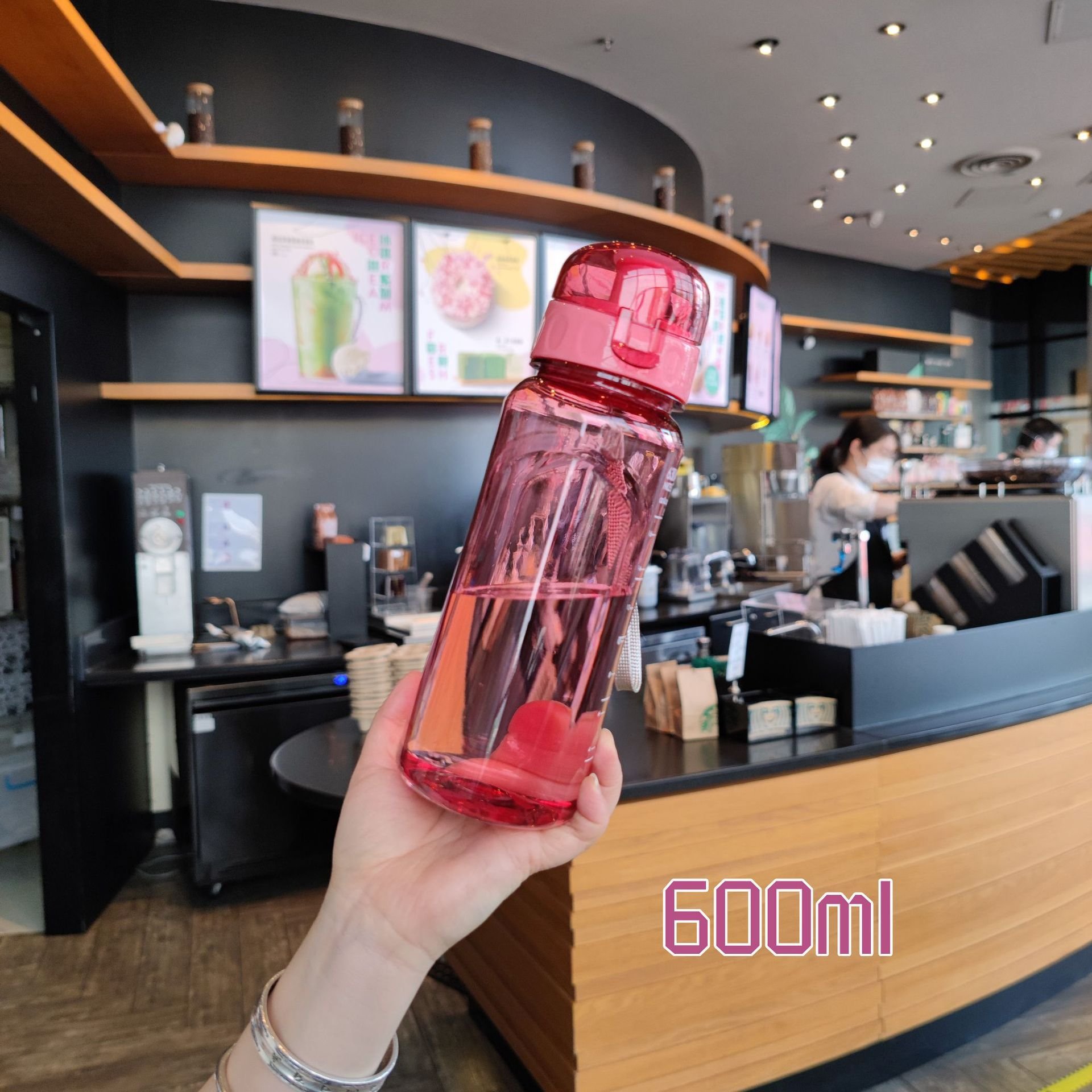 Convenient Student Sport Water Cup Plastic Portable Water Container Couple Mug Large Capacity Outdoor Travel Sport Water Bottle