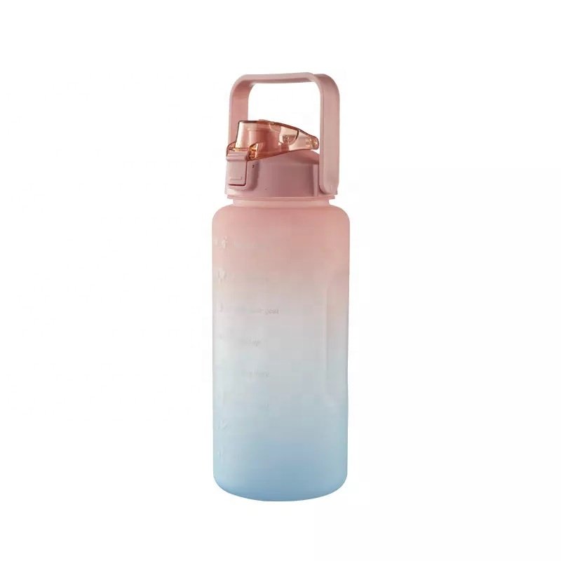 JZYZ 2022 Aesthetic Vacuum Insulated Time Maker For Kids School Fashions Big Capacity Plastic Water Bottle
