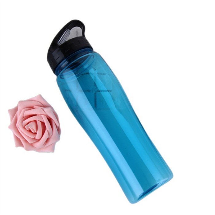 2023 New Launched 700 ML BPA Free Translucent Customized Logo AS Plastic Water Bottle Camping Hiking Running Sports Bottle