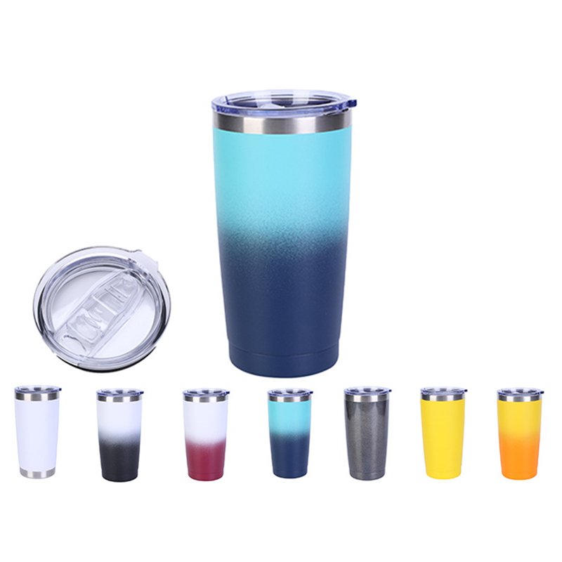 20oz Double Wall Vacuum Hot and Cold Insulated Travel Coffee Mugs Stainless Steel Tumblers
