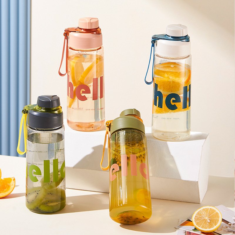 PC Sports Drinking Water Bottle Anti Scalding Plastic Tritan Cup Adults Plastic Bottles for Juice Support Everyday