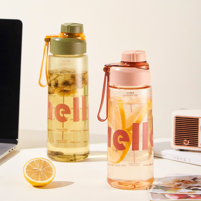 PC Sports Drinking Water Bottle Anti Scalding Plastic Tritan Cup Adults Plastic Bottles for Juice Support Everyday