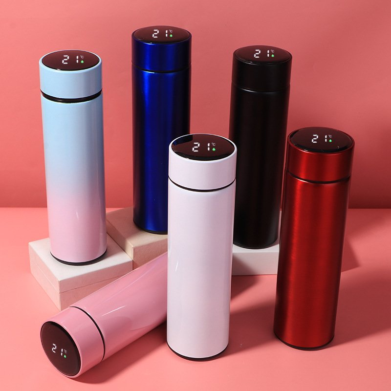 Travel Tumbler Smart LED Temperature Display Metal Insulation Water Bottles Thermos Stainless Steel Intelligent Vacuum Flask