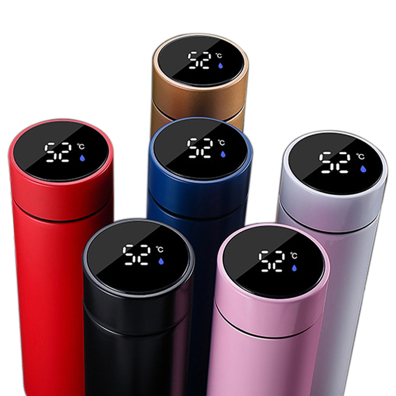 Travel Tumbler Smart LED Temperature Display Metal Insulation Water Bottles Thermos Stainless Steel Intelligent Vacuum Flask
