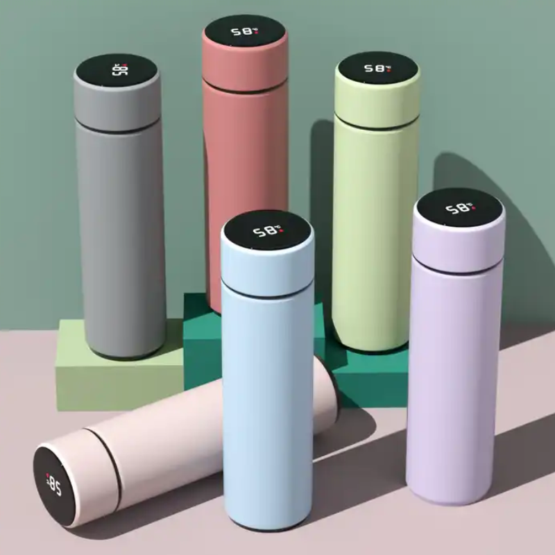 Travel Tumbler Smart LED Temperature Display Metal Insulation Water Bottles Thermos Stainless Steel Intelligent Vacuum Flask