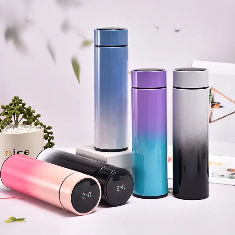 Travel Tumbler Smart LED Temperature Display Metal Insulation Water Bottles Thermos Stainless Steel Intelligent Vacuum Flask