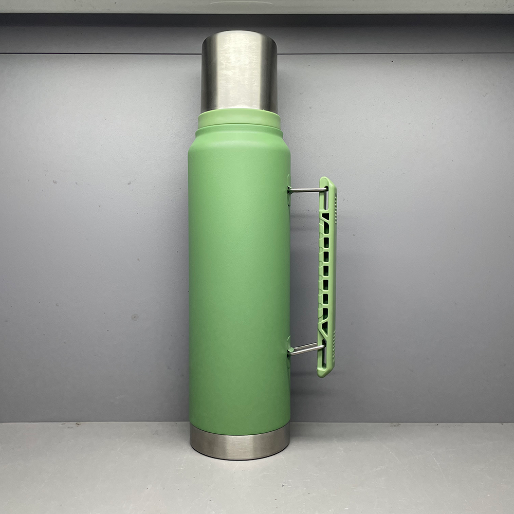 1.2 L Portable Gym Water Bottle Double Wall vacuum flasks thermoses Thermos Water Bottle With Handle And Lid