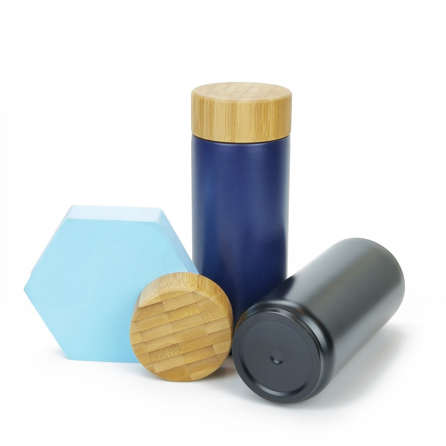 New Style 500ml 18/8 Stainless Steel Insulated Thermos Vacuum Flask Leakproof Outdoor Vacuum Flask With Bamboo Lid