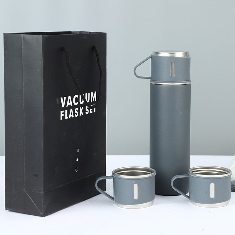 Stainless Steel Business Custom Vacuum Flask Insulated 17oz 500ml Coffee Cup Mug Glass Teacher Wine Tumbler Gift Set with 3 lids