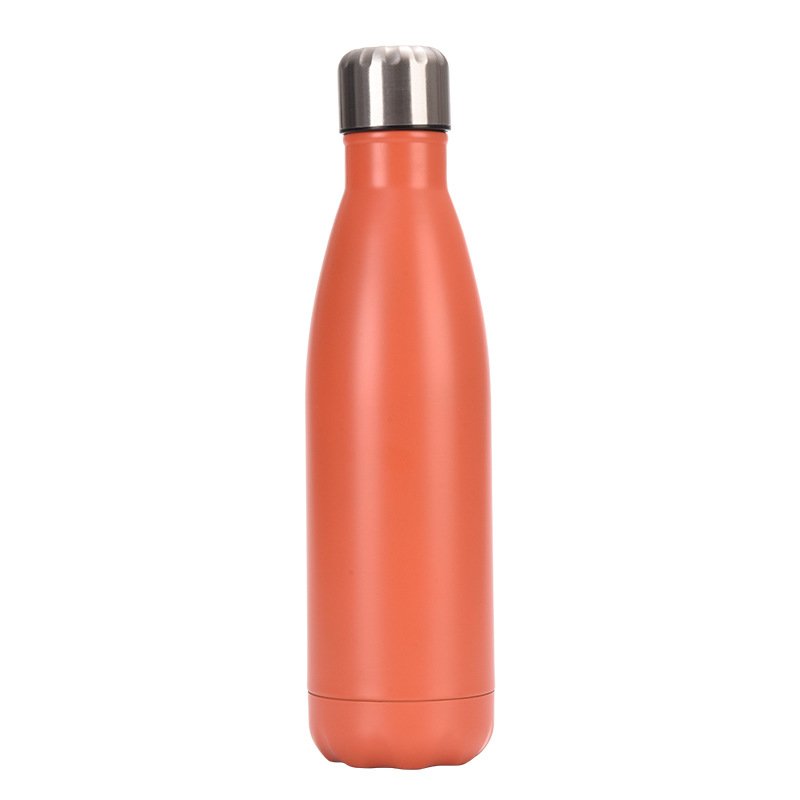 17oz Double Wall Thermal Vacuum Flask Insulated Outdoor Sports Cola Shaped Stainless Steel Water Bottles