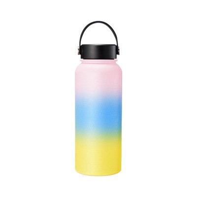 DWELLS Premium 350ml -2L Gradient Powder coated Water Bottle Wide Mouth Vacuum Insulated Stainless Steel Water Bottle