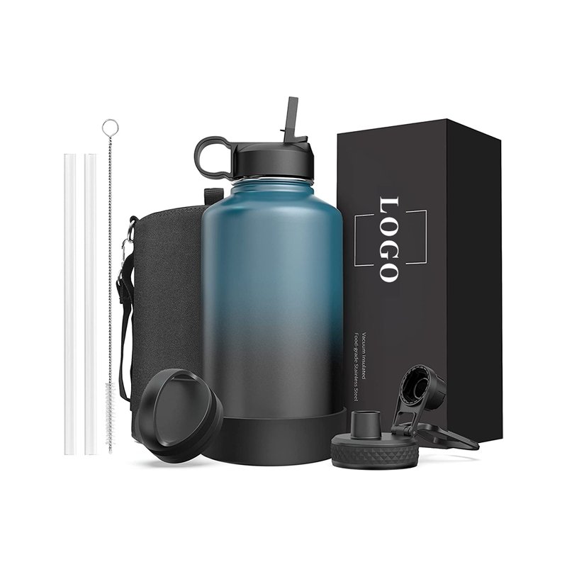 Fashion Design Stainless Steel Insulated Water Bottle Half Gallon 64 oz Beer Growler for Outdoor Camping