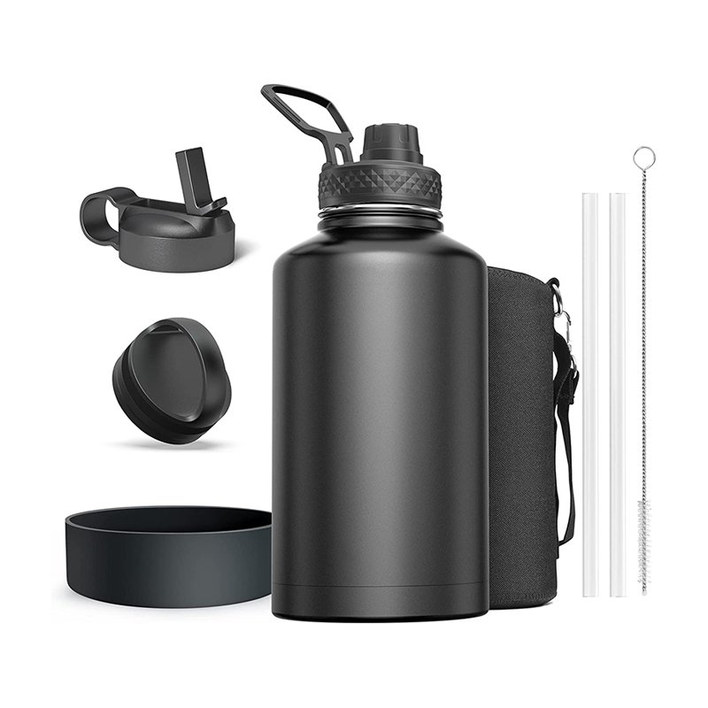 Fashion Design Stainless Steel Insulated Water Bottle Half Gallon 64 oz Beer Growler for Outdoor Camping