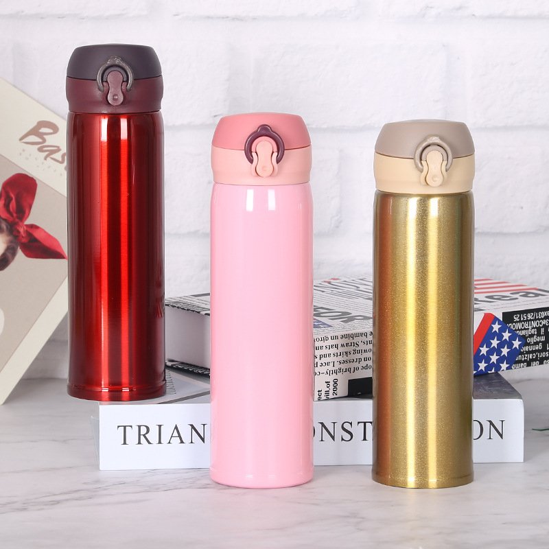 450ml Stainless Steel Thermal Bottle Double Wall Insulated Vacuum Flask Thermo BPA Free Leakproof Cup