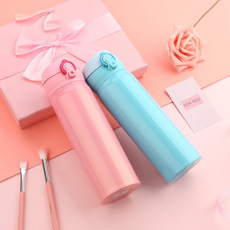450ml Stainless Steel Thermal Bottle Double Wall Insulated Vacuum Flask Thermo BPA Free Leakproof Cup