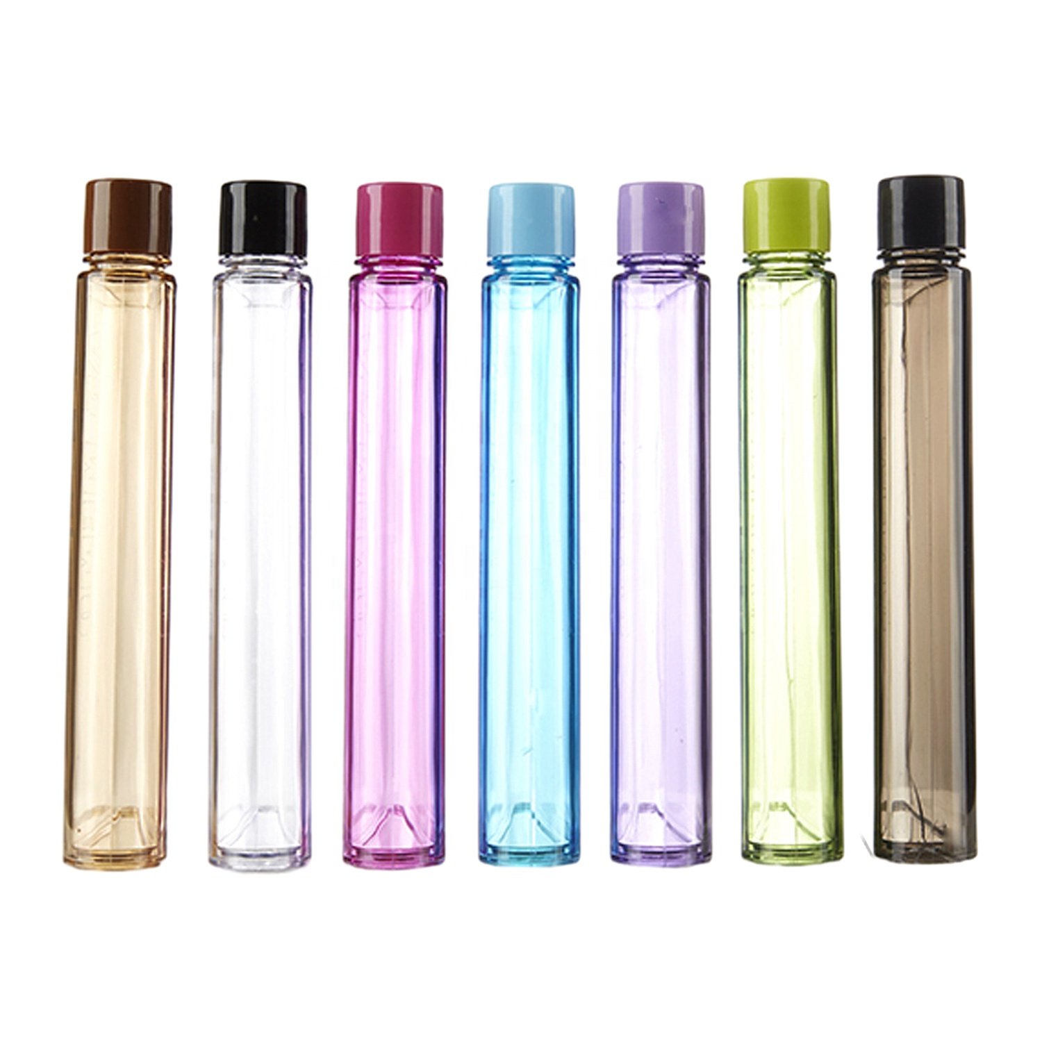 A6 Square Flat Plastic Notebook Water Bottle 350ML Plastic Clear Water Bottle