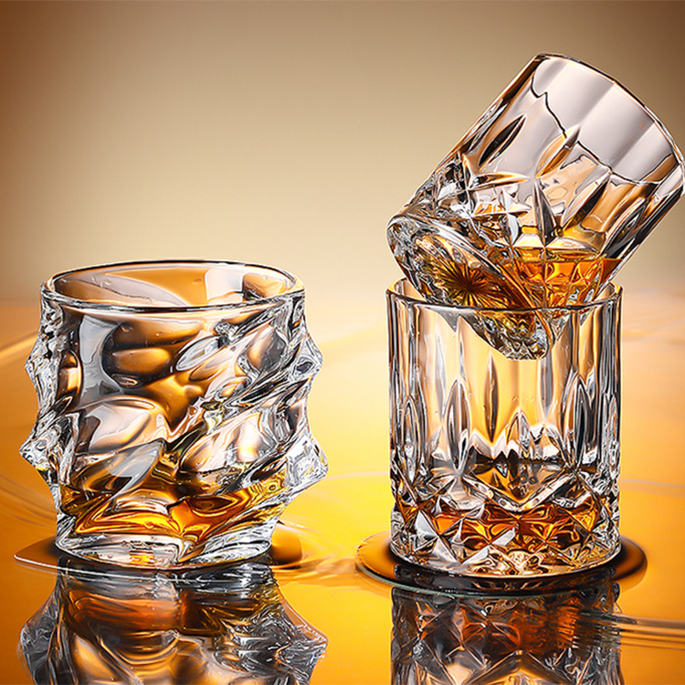 Glass Whisky Cup Wholesale Clear Shot Cocktail Glass Cup Drinkware Home Bar Whisky Glass Liquor Mug