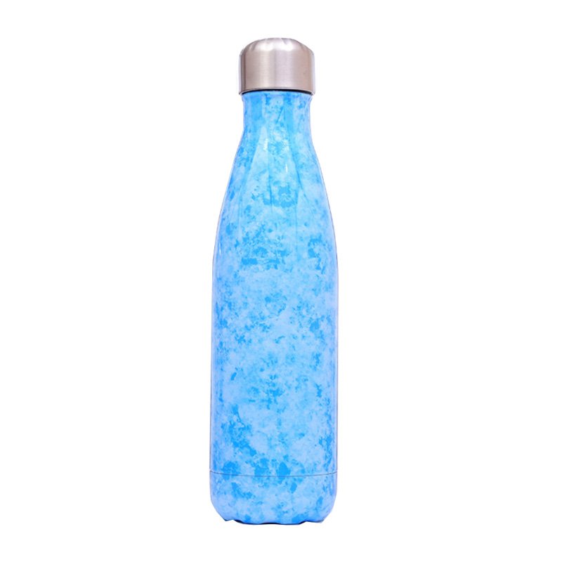500ml blue marble cola bottle new products for water bottle thermos flask vacuum flask logo