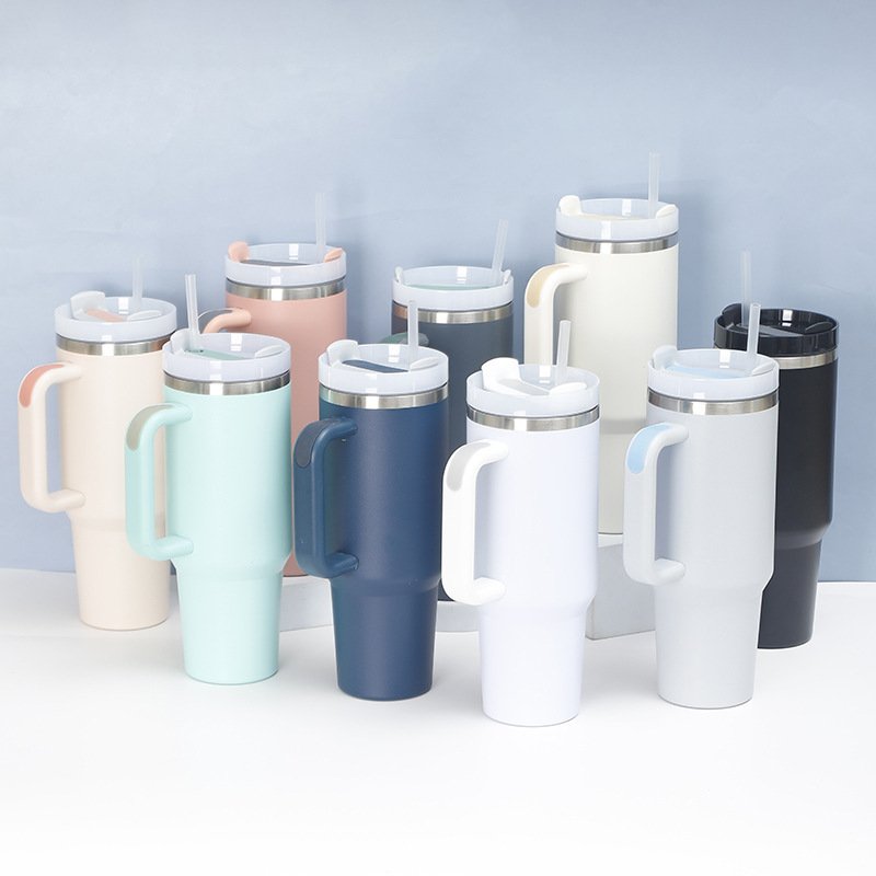 Custom Double Wall Insulated 40oz Tumbler H2.0 Flowstate Outdoor Portable Metal Coffee Mug Cup