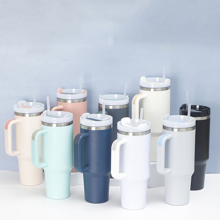 Custom Double Wall Insulated 40oz Tumbler H2.0 Flowstate Outdoor Portable Metal Coffee Mug Cup