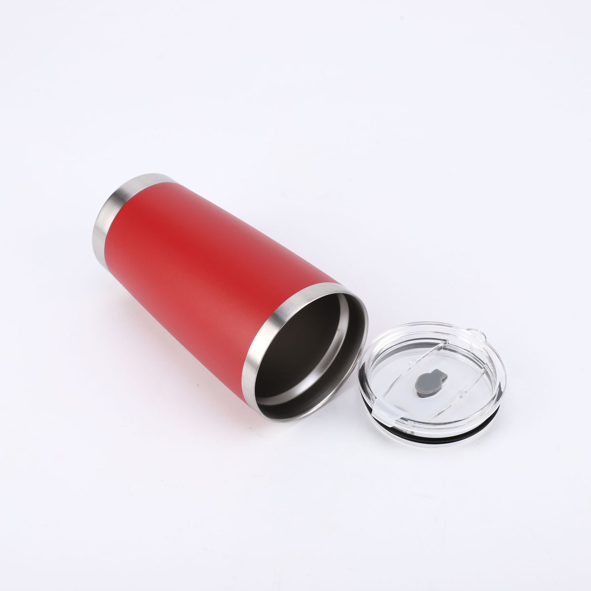 20oz vacuum insulated double wall Stainless Steel 304 powder coated tumbler coffee mug with magnetic slide lid